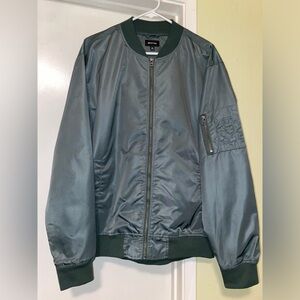 Brixton Men's Slate Green Bomber Jacket
